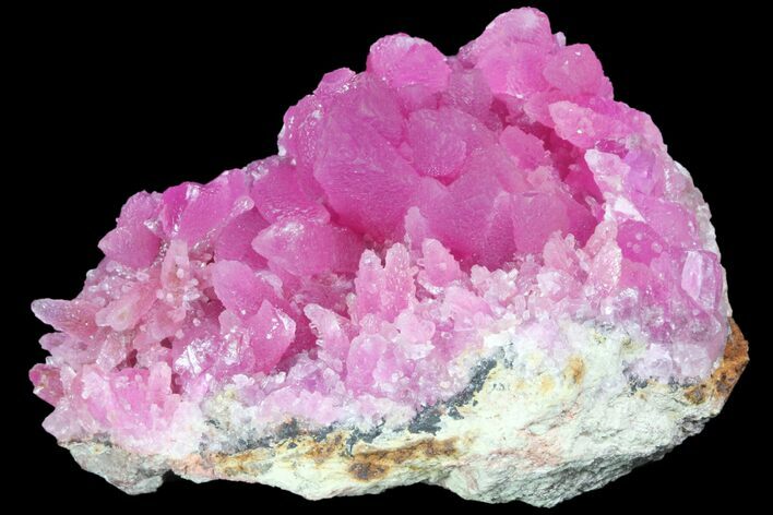 Cobaltoan Calcite Crystal Cluster - Bou Azzer, Morocco #80479